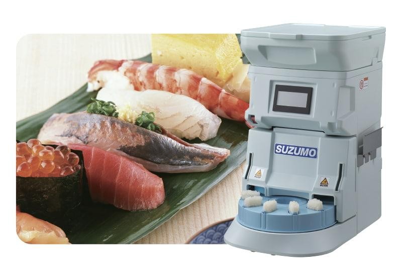 鈴茂器工／寿司ロボット｜業界最速！最大4800貫／1h のシャリ玉を生産